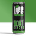 Life Blood Root Ginger Beer 330ml can made with real ginger, front of pack